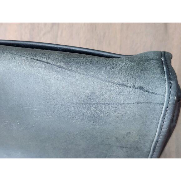 Vtg 70s Coach NYC Made In USA Black Leather Crossbody Bag 196-4734 Read - Picture 10 of 14